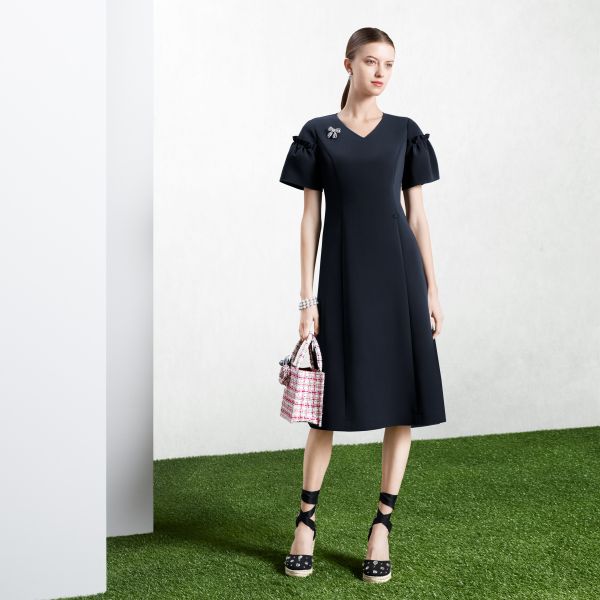 René Ginza - 15th Anniversary Collection - SWEET SUMMER GARDEN-Navy Dress 