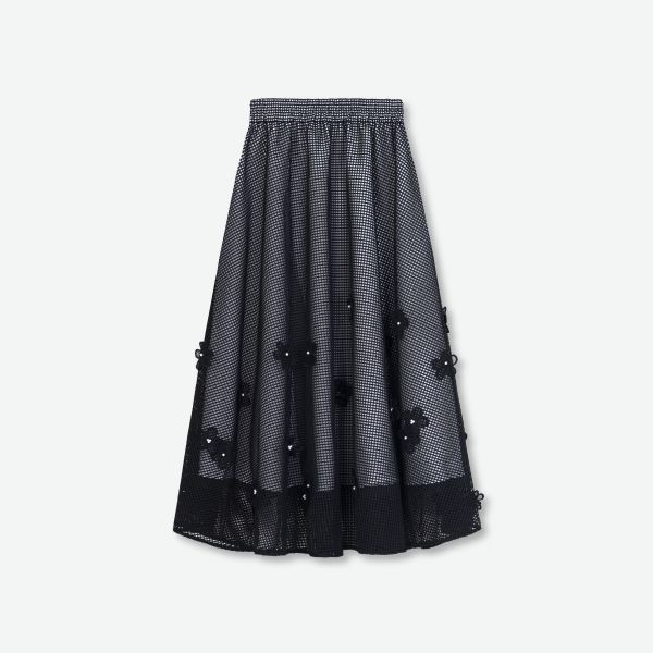 René Ginza - 15th Anniversary Collection - SWEET SUMMER GARDEN-Skirt- Black 