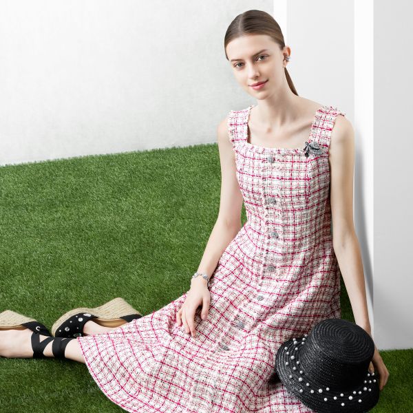 René Ginza - 15th Anniversary Collection - SWEET SUMMER GARDEN-Tweed Dress 