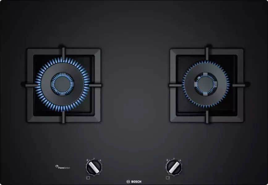 【 BOSCH 博西】PPU7A6B20T  硬質玻璃 嵌入式 雙口瓦斯爐 BOSCH 博西,PPU7A6B20T,硬質玻璃 嵌入式 雙口瓦斯爐,靈活火力控制,俐落檯面設計,日常烹調輕鬆上手,金亞家電