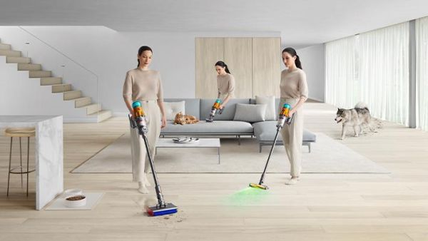 【dyson 戴森】V12s  乾濕全能洗地吸塵器(V12s Detect Slim Submarine™) dyson 戴森,V12s,乾濕全能洗地吸塵器(V12s Detect Slim Submarine™),乾濕一體洗,智慧光學偵塵,無纏結吸頭,金亞家電