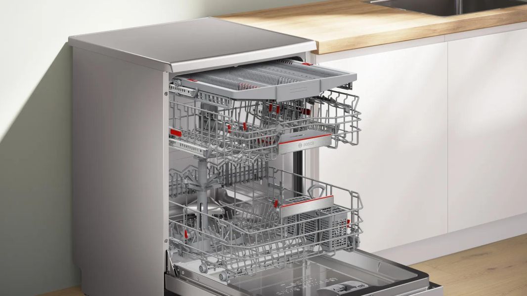 【 BOSCH 博西】SMS8ZCI02X  14人份 獨立式不鏽鋼 沸石洗碗機 BOSCH 博西,SMS8ZCI02X,14人份 獨立式不鏽鋼 沸石洗碗機,頂級沸石烘乾,智慧洗程潔淨,高效烘乾護餐具,金亞家電
