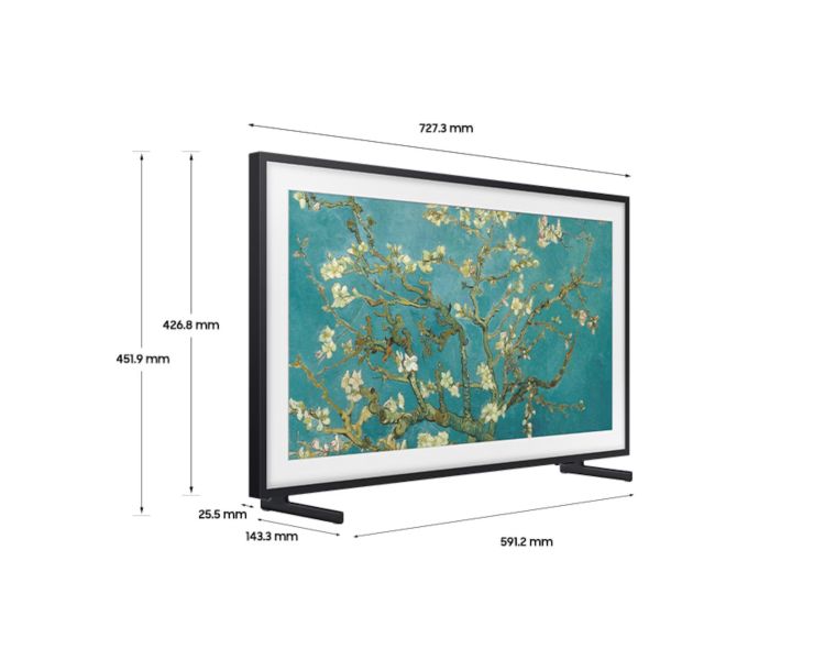 【Samsung 三星】QA32LS03CBWXZW  32型 The Frame美學電視 Samsung 三星,VG-SOCC05/ZW,5m 美型連接線,極細隱形線,整合多線材,高速傳輸快,金亞家電