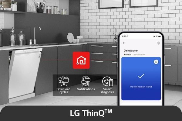 【LG 樂金】DFB533FW   QuadWash™ 洗碗機 雲朵白 LG 樂金,DFB533FW ,QuadWash™ 洗碗機 雲朵白,蒸氣潔淨力,全面潔淨力,智慧遠端控,金亞家電