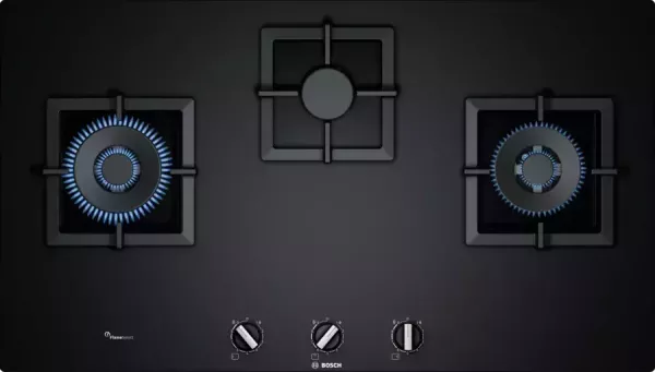 【 BOSCH 博西】PPW9A6B20T  硬質玻璃  嵌入式 三口瓦斯爐 BOSCH 博西,PPW9A6B20T,硬質玻璃  嵌入式 三口瓦斯爐,靈活火力控制,俐落檯面設計,日常烹調輕鬆上手,金亞家電