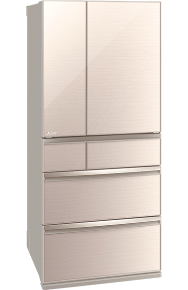 【MITSUBISHI 三菱電機】MR-WX71N-F-C  705L 玻璃鏡面系列 日本製變頻六門電冰箱 水晶杏 MITSUBISHI 三菱電機,MR-WX71N-F-C,705L 玻璃鏡面系列 日本製變頻六門電冰箱 水晶杏,日製玻璃款,微凍易切冷,全室智慧型,金亞家電