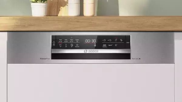 【 BOSCH 博西】SMI6ECS00X  14 人份 6 系列8段洗程半嵌式洗碗機 BOSCH 博西,SMI6ECS00X,14 人份 6 系列8段洗程半嵌式洗碗機,智慧潔淨烘乾,靈活碗籃收納,省水洗淨更便利,金亞家電