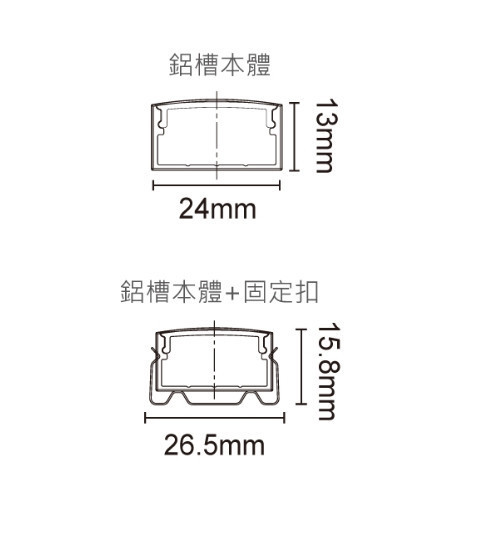 寬鋁槽燈具 