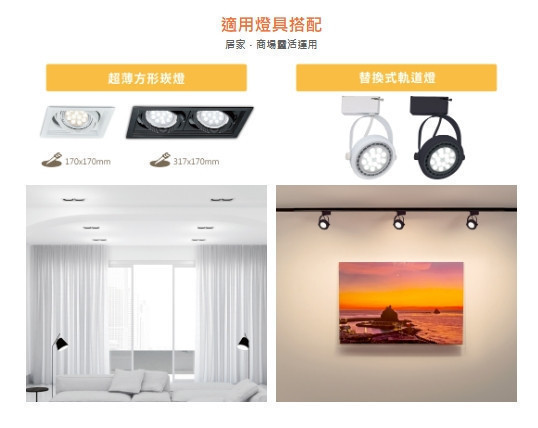 AR111 廣角基礎光源模組-貴族黑 