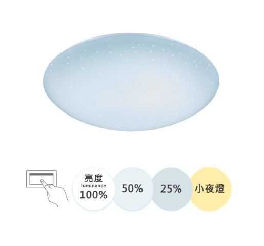 星鑽壁切調光吸頂燈 