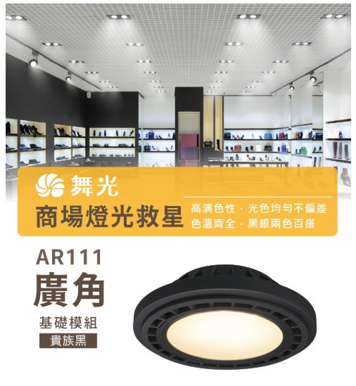 AR111 廣角基礎光源模組-貴族黑 