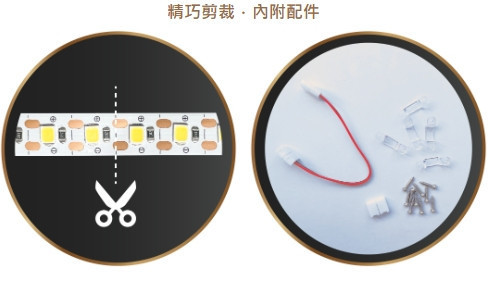 單顆剪裁軟條燈 