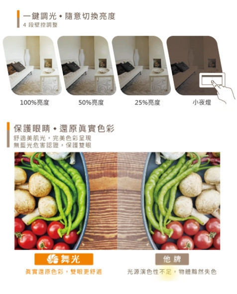 星鑽壁切調光吸頂燈 