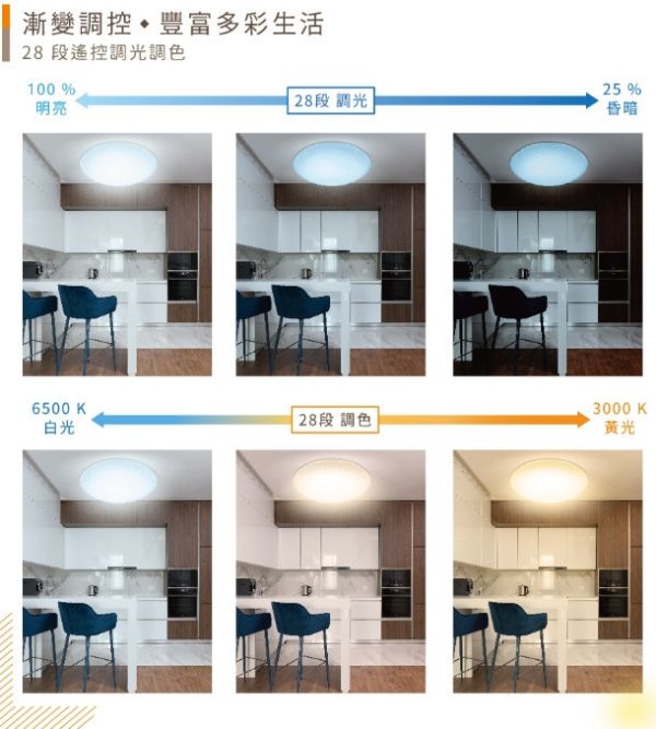 星鑽遙控吸頂燈 