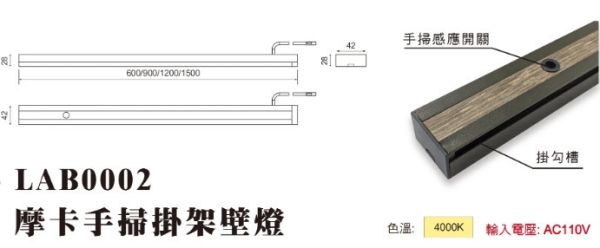 摩卡感應掛架壁燈 