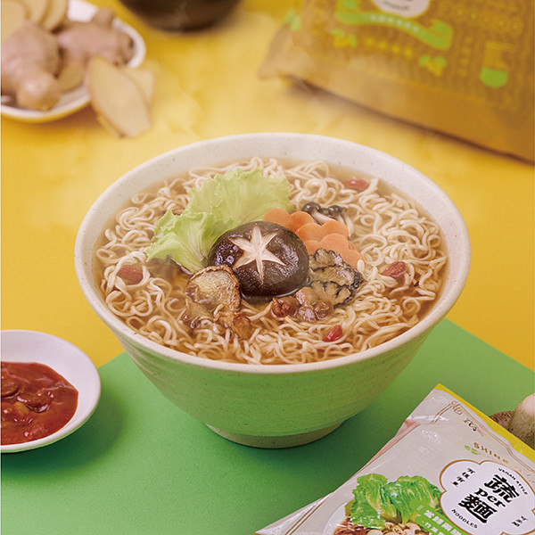 蔬PER麵 l 當歸藥膳竹葉青 (袋裝) 善善心、shineshineseed、蔬食、素食麵、素食泡麵、泡麵、台酒、蔬PER麵、super、當歸藥膳竹葉青、竹葉青酒、無肉、vegan、台酒