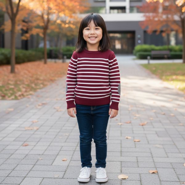Breton Stripe Sweater - Red&White BARQUE,針織衫,嬰兒針織,幼兒針織,針織衣,毛衣,保暖上衣