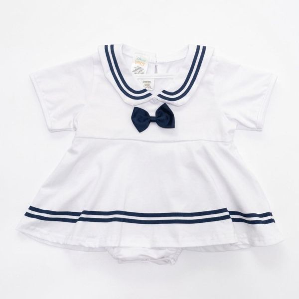 純棉包屁衣-可愛水手服 水手服包屁衣,嬰兒連身衣,100%純棉,MIT童裝,海軍風童裝,環保印染,寶寶衣服,造型包屁衣,台灣製童裝,水手包屁衣