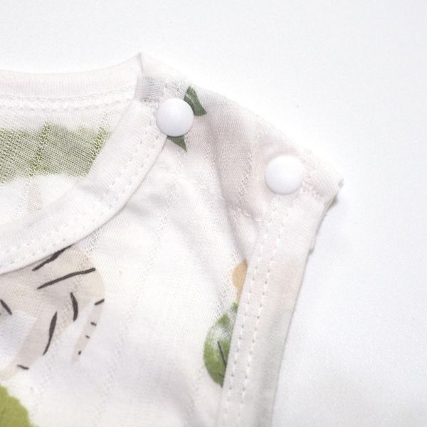 竹節棉無袖連身衣-斑馬小兔 竹節棉連身衣,嬰兒包屁衣,100%純棉,MIT童裝,斑馬小兔,無袖連身衣,環保印染,寶寶衣服,夏日童裝,台灣製童裝