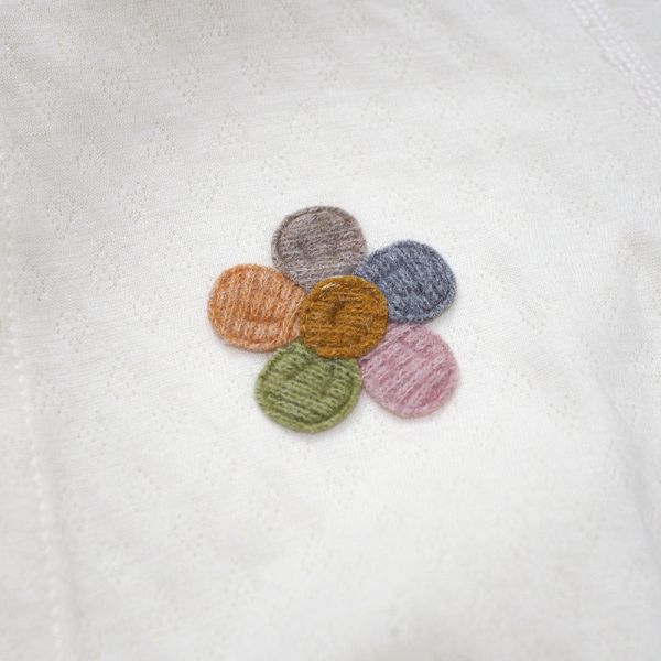 有機棉連身衣-小花 有機棉,秋冬寶寶衣,寶寶睡衣,一件式,嬰兒睡衣,台灣製造敏感肌衣服,透氣衣物,天然有機棉