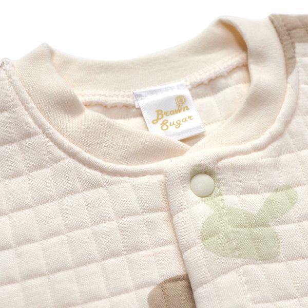 有機棉鋪棉背心-冰棒兔兔 秋冬寶寶衣,寶寶保暖衣,嬰兒長袖連身衣,有機棉寶寶衣,新生兒厚棉服,嬰兒外出服,秋冬嬰兒服飾,台灣製嬰兒衣,保暖和尚服