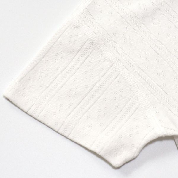 有機棉短袖連身衣-可愛小兔(白) 有機棉短袖連身衣,可愛小兔,100%有機棉,台灣製童裝,環保印染,嬰兒親膚衣物,包屁衣,寶寶外出服