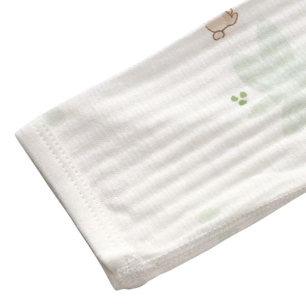 有機棉排扣式長袖連身衣(薄款)-花園兔兔 秋冬寶寶衣,寶寶保暖衣,嬰兒長袖連身衣,有機棉寶寶衣,新生兒厚棉服,嬰兒外出服,秋冬嬰兒服飾,台灣製嬰兒衣,保暖和尚服