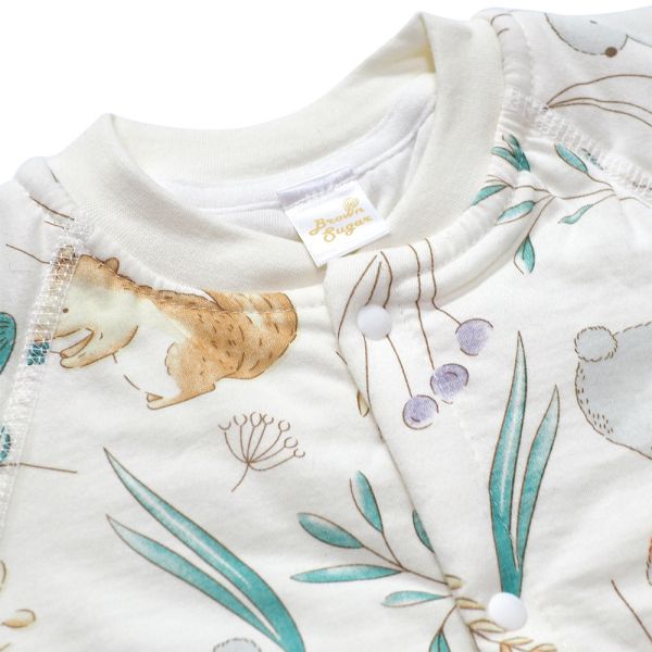 有機棉夾棉連身衣-松鼠小兔 秋冬寶寶衣,寶寶保暖衣,嬰兒長袖連身衣,有機棉寶寶衣,新生兒厚棉服,嬰兒外出服,秋冬嬰兒服飾,台灣製嬰兒衣,保暖和尚服