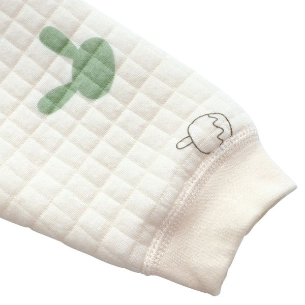 有機棉鋪棉連身衣-冰棒兔兔 秋冬寶寶衣,寶寶保暖衣,嬰兒長袖連身衣,有機棉寶寶衣,新生兒厚棉服,嬰兒外出服,秋冬嬰兒服飾,台灣製嬰兒衣,保暖和尚服