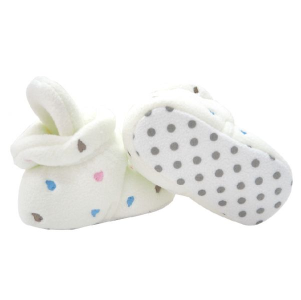 嬰兒保暖鞋-彩色愛心 極致保暖,對抗寒冬,親膚柔軟,可愛花色,溫暖紮實,穿脫方便,照顧寶寶