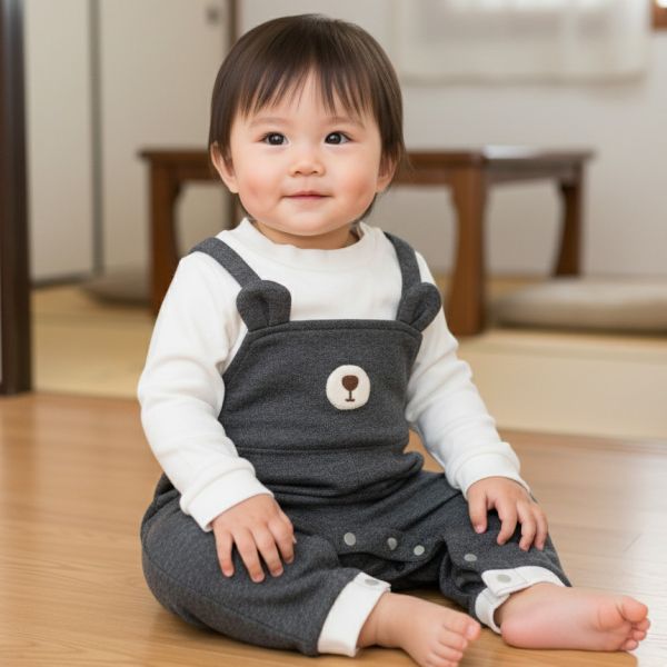 純棉連身衣-可愛小熊 假兩件連身衣,寶寶吊帶褲,小熊童裝,純棉哈衣,男寶外出服,嬰兒紳士服,長袖爬服,造型連身衣,抓周服裝,滿月禮