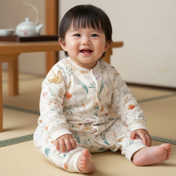 有機棉夾棉連身衣-松鼠小兔 秋冬寶寶衣,寶寶保暖衣,嬰兒長袖連身衣,有機棉寶寶衣,新生兒厚棉服,嬰兒外出服,秋冬嬰兒服飾,台灣製嬰兒衣,保暖和尚服