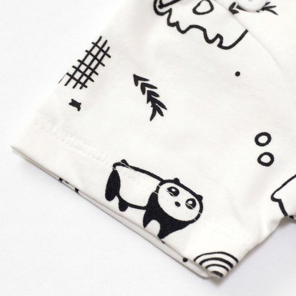 薄棉短袖連身衣-塗鴉動物 薄棉短袖連身衣,紅蘿蔔小兔,100%純棉,台灣製童裝,環保印染,嬰兒棉質衣物,透氣連身衣,寶寶夏日服飾