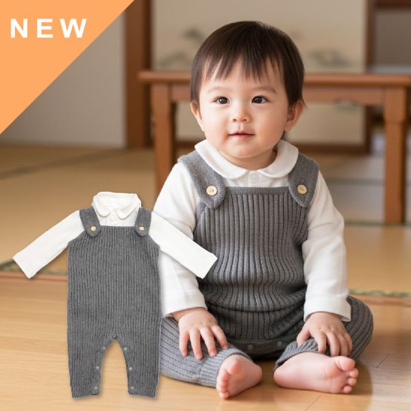 針織吊帶褲套裝-針織吊帶褲+白色純棉Polo衫 針織吊帶褲套裝,針織吊帶褲,嬰兒針織套裝,寶寶吊帶褲,純棉嬰兒服,英倫風童裝,男寶套裝,百日宴衣服,寶寶正式服裝,嬰童服飾