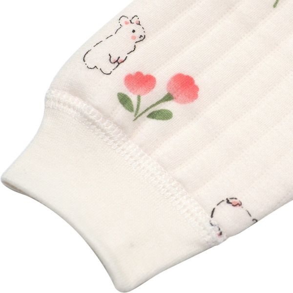 新生兒有機棉鋪棉和尚服-兔兔小花 有機棉嬰兒服, 和尚服推薦, 台灣製童裝, 新生兒衣服, 鋪棉包屁衣, 嬰兒保暖內衣, 100%有機棉, 兔兔花卉童裝, 彌月禮物推薦, 寶寶開襟衫, 嬰兒天然材質, 抗敏嬰兒服, 冬季寶寶衣服, 初生兒必備, 優質台灣童裝