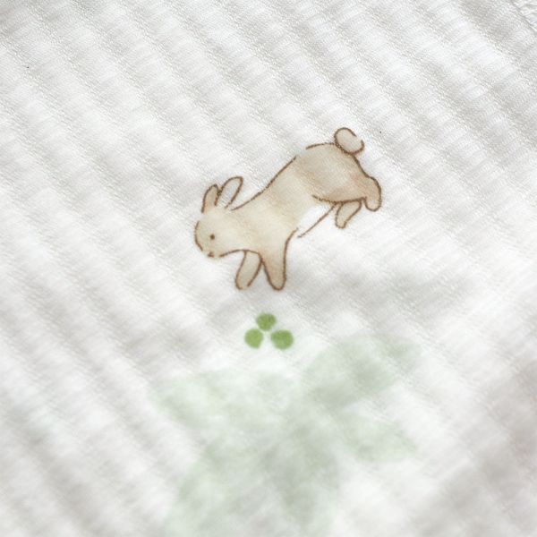 有機棉排扣式長袖連身衣(薄款)-花園兔兔 秋冬寶寶衣,寶寶保暖衣,嬰兒長袖連身衣,有機棉寶寶衣,新生兒厚棉服,嬰兒外出服,秋冬嬰兒服飾,台灣製嬰兒衣,保暖和尚服