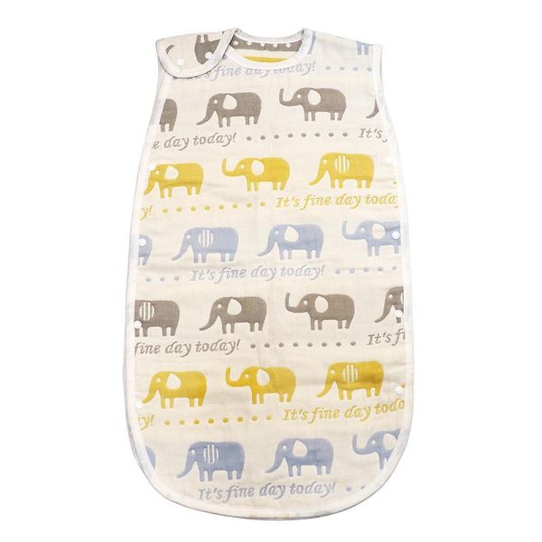 有機棉防踢背心-大象 防踢被,防踢背心,有機棉防踢被,睡覺背心