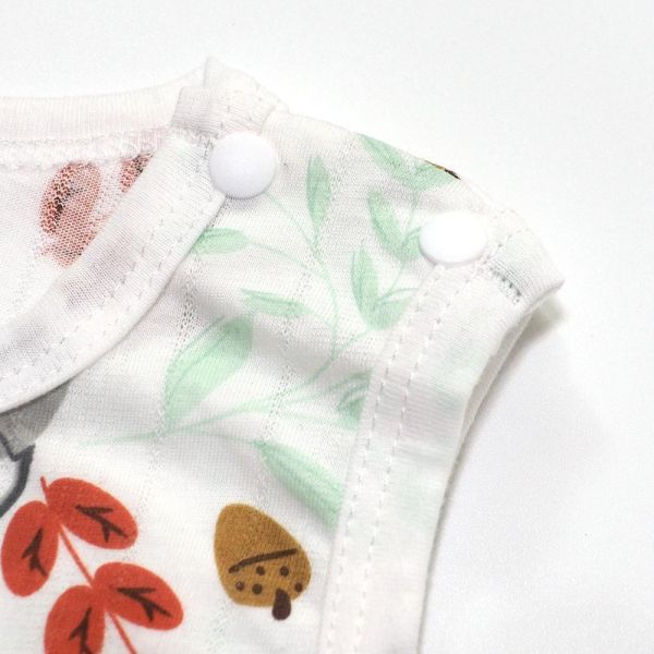 竹節棉無袖連身衣-可愛無尾熊 竹節棉連身衣,嬰兒包屁衣,100%純棉,MIT童裝,無袖連身衣,環保印染,寶寶衣服,夏日童裝,台灣製童裝