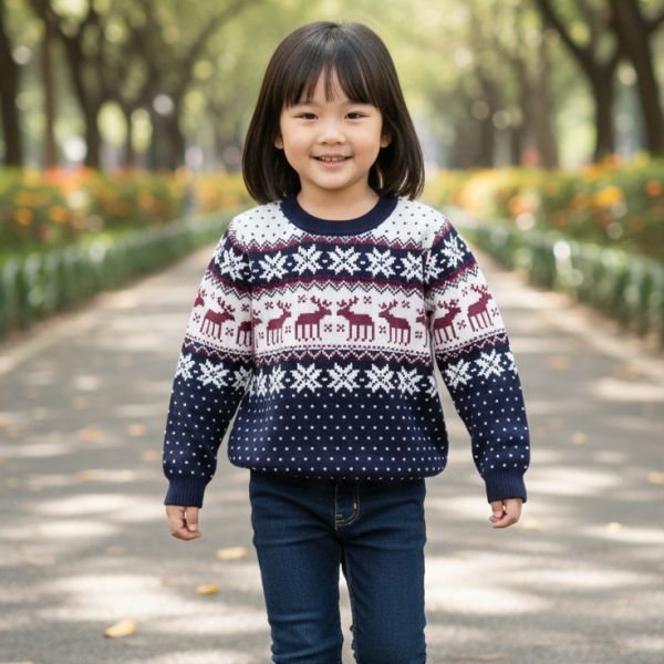 Holiday Reindeer Sweater BARQUE,針織衫,嬰兒針織,幼兒針織,針織衣,毛衣,保暖上衣