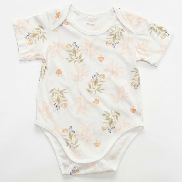 薄棉包屁衣-蘑菇青鳥 有機棉,薄棉,涼爽透氣,親膚,異位性皮膚炎,嬰幼兒,包屁衣,敏感肌,過敏