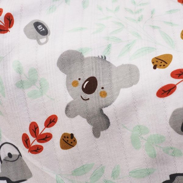 竹節棉無袖連身衣-可愛無尾熊 竹節棉連身衣,嬰兒包屁衣,100%純棉,MIT童裝,無袖連身衣,環保印染,寶寶衣服,夏日童裝,台灣製童裝