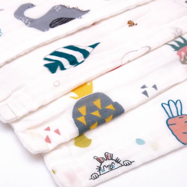 竹纖維細緻手帕(三入組) 有機棉,手帕,拍嗝巾,小方巾,四層紗