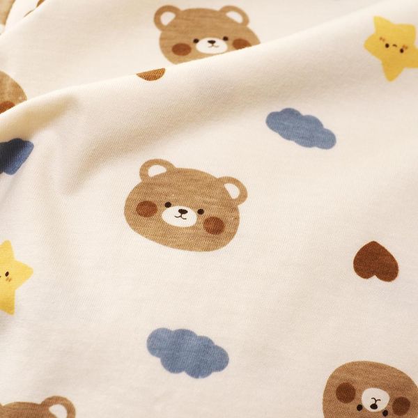 有機棉短袖連身衣-愛心熊熊 有機棉短袖連身衣,愛心熊熊,100%有機棉,台灣製童裝,環保印染,嬰兒親膚衣物,包屁衣,寶寶夏日服飾