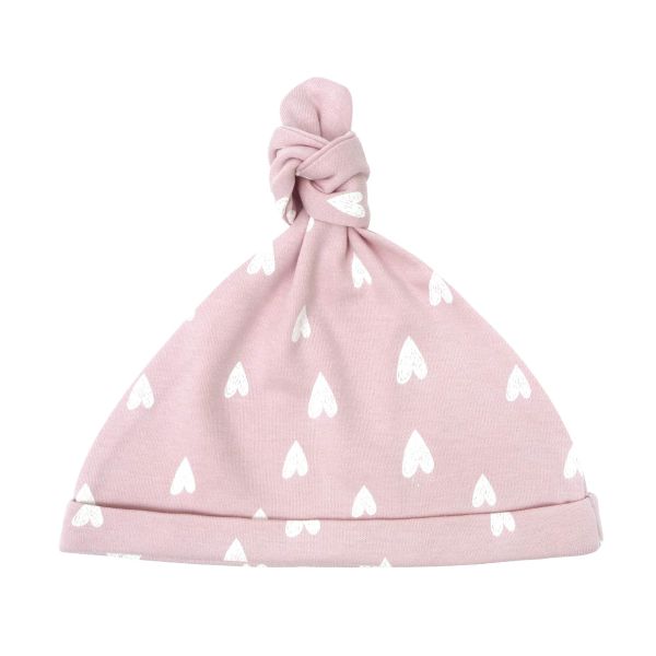有機棉嬰兒帽-粉色愛心 帽子,嬰兒帽,防曬帽,寶寶帽,台灣製造,帽,BABY帽,寶寶帽,保暖帽