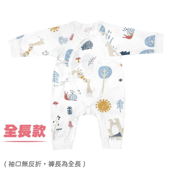 新生兒有機棉和尚服-熊熊長頸鹿 有機棉,台灣製,新生兒,和尚服,紗布衣,肚衣,親生兒服飾,0-6個月,純棉,透氣寶寶衣