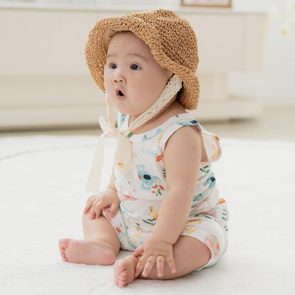 薄棉家居服-彩色動物 薄棉家居服,嬰兒背心短褲套裝,彩色動物家居服,台灣製童裝,純棉嬰兒服,透氣居家服,環保印染童裝