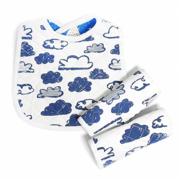 【只送不賣】有機棉揹帶口水巾３件組，孕婦褲下單滿３件立即送限量好禮(隨機贈) 