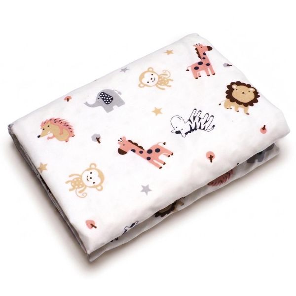 純棉安撫毯-star動物 有機棉,天然,無毒,過敏,有機,異位性皮膚炎,新生兒,嬰兒,新生兒衣物,嬰幼兒,包屁衣,竹纖維,透氣,汗疹,濕疹,童裝,GOTS,呼吸道,癢,熱,汗,睡過夜,安撫毯,嬰兒帽