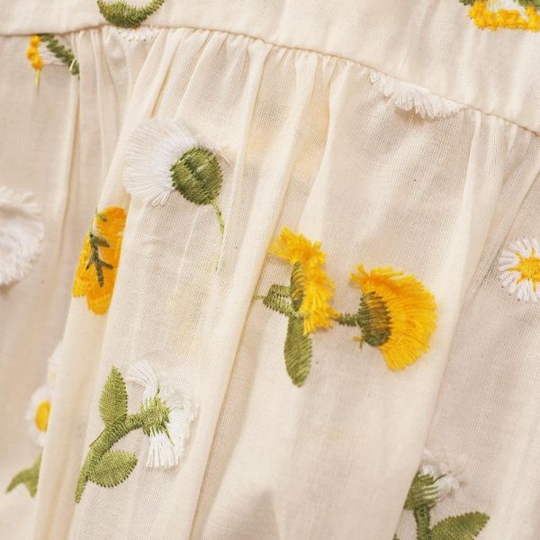 純棉包屁衣-刺繡花朵 刺繡包屁衣,花朵包屁衣,女寶寶包屁衣,台灣製童裝,純棉包屁衣,環保印染,嬰兒公主服