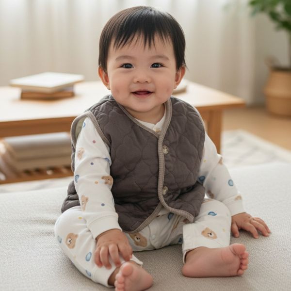 有機棉鋪棉背心 嬰兒背心,加棉背心,透氣,保暖,包屁衣,台灣製寶寶衣,有機棉,加厚背心